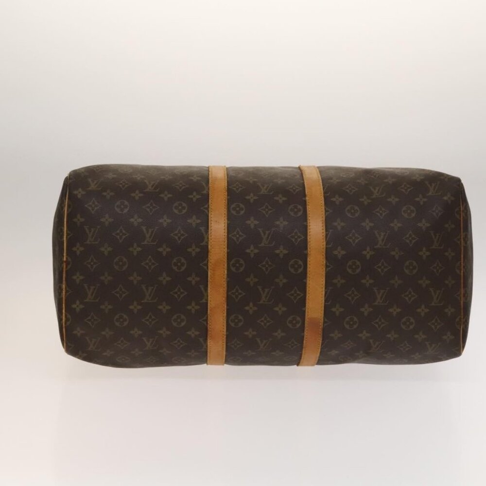 LOUIS VUITTON Monogram Keepall 55 Boston Bag M41424 LV Auth 136945 - Picture 6 of 16
